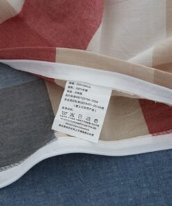 “Cotton Checkered Bedding Set” – 3/4-dijelni set posteljine od pamuka sa kariranim (prugastim) uzorkom
