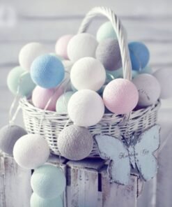“Cotton Cloud” – LED dekorativni lanac sa pamučnim kuglicama