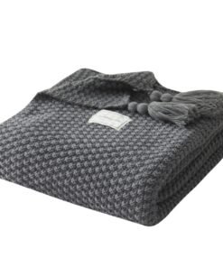 "Cozy Comfort" – Vunena pletena deka s resama