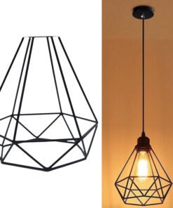 “Diamond Cage” – Nordijski retro viseći luster od željeza