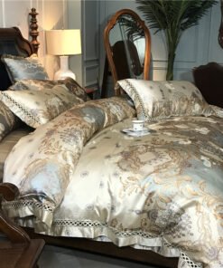 “European Satin Cotton Bedding Set” – 4-dijelni set posteljine od 100% pamuka sa elegantnim europskim ornamentima