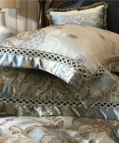 “European Satin Cotton Bedding Set” – 4-dijelni set posteljine od 100% pamuka sa elegantnim europskim ornamentima