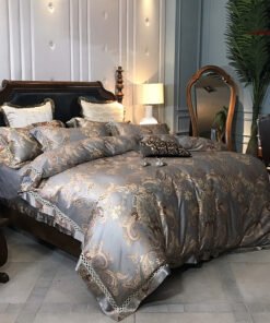 “European Satin Cotton Bedding Set” – 4-dijelni set posteljine od 100% pamuka sa elegantnim europskim ornamentima