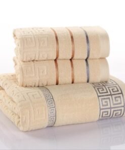 “GeoCotton Elite” – Set luksuznih pamučnih peškira sa geometrijskim uzorkom