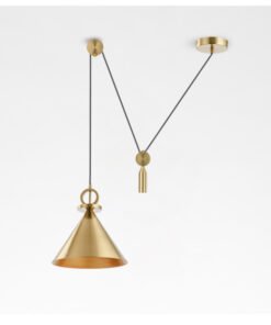 “Golden Drop” – Moderni luster od aluminijske legure sa zlatnim finišem