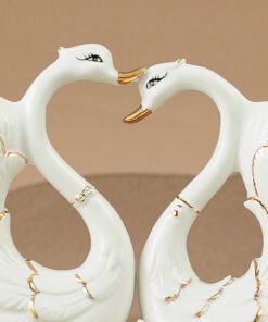 "Graceful Harmony" Swans – Keramički dekorativni set