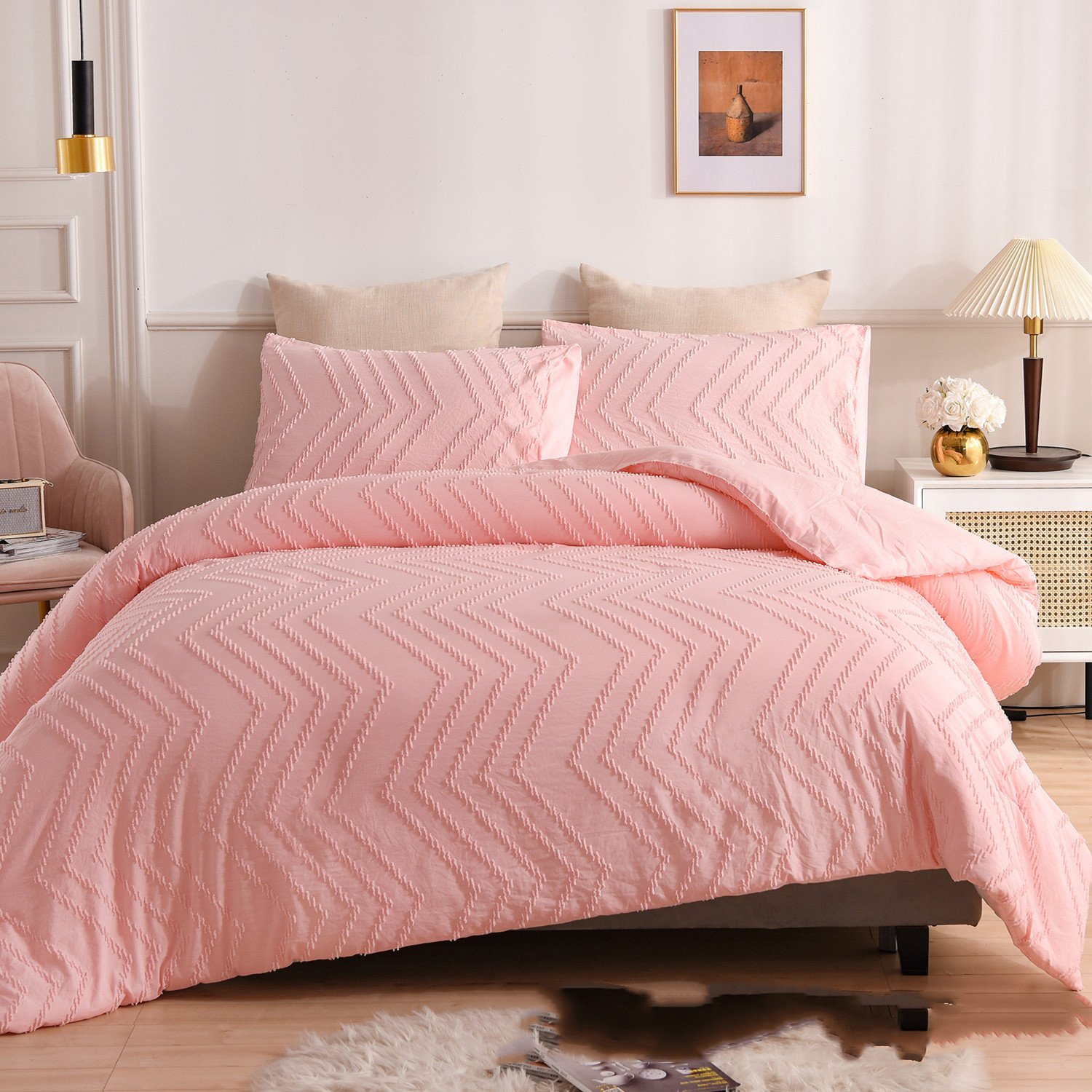 “Modern Brushed Polyester Bedding Set” – 2/3-dijelni set posteljine od poliestera sa reljefnim uzorkom