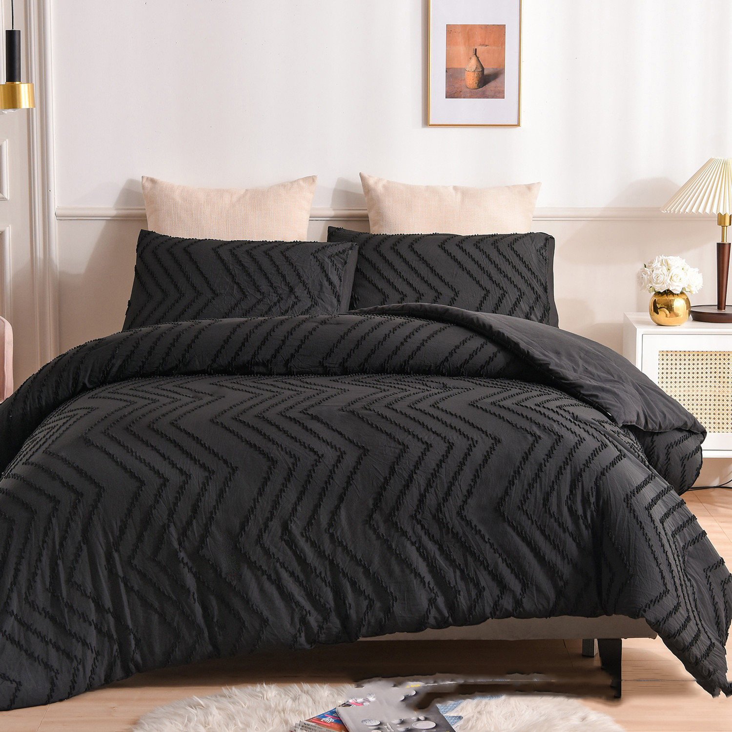 “Modern Brushed Polyester Bedding Set” – 2/3-dijelni set posteljine od poliestera sa reljefnim uzorkom