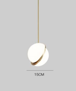 “Modern Ring” – Geometrijski metalni luster od kovanog željeza