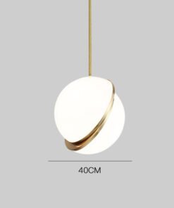 “Modern Ring” – Geometrijski metalni luster od kovanog željeza