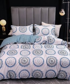 “Mono Chic Set” – 3-dijelni set posteljine od mikrovlakana sa modernim kontrastnim dezenima