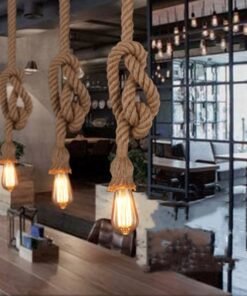 “Nautical Loft” – Vintage luster od konopljinog užeta u industrijskom stilu