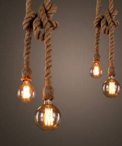 “Nautical Loft” – Vintage luster od konopljinog užeta u industrijskom stilu