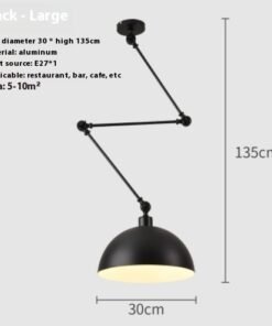 “Nordic Flex” – Podesivi moderni luster od metala i aluminijuma