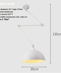 “Nordic Flex” – Podesivi moderni luster od metala i aluminijuma
