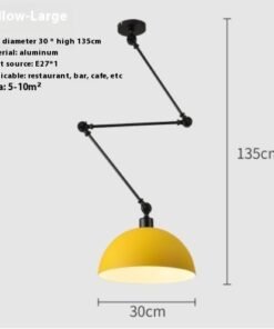 “Nordic Flex” – Podesivi moderni luster od metala i aluminijuma