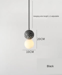“Nordic Terrazzo” – Moderni luster od cementnog teraca i stakla