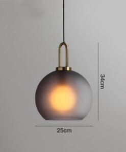 “Orbital Glow” – Moderni luster od matiranog i prozirnog stakla