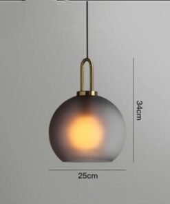 “Orbital Glow” – Moderni luster od matiranog i prozirnog stakla