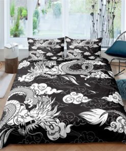 “Printed Polyester Bedding Set” – 3-dijelni set posteljine sa motivom zmaja