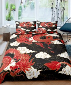 “Printed Polyester Bedding Set” – 3-dijelni set posteljine sa motivom zmaja