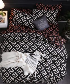“Ramie Geometric” – 3-dijelni set posteljine od prirodnih rami vlakana