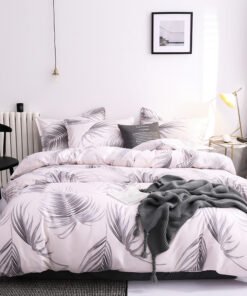 “Ramie Geometric” – 3-dijelni set posteljine od prirodnih rami vlakana