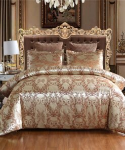 “Royal Jacquard Set” – 2/3-dijelni luksuzni set posteljine od satenskog poliestera sa baroknim dezenom