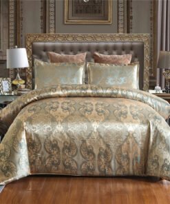 “Royal Jacquard Set” – 2/3-dijelni luksuzni set posteljine od satenskog poliestera sa baroknim dezenom