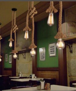 “Rustic Rope” – Viseći luster od prirodnog užeta (konoplje)