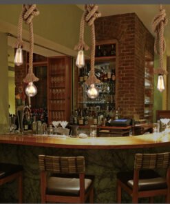 “Rustic Rope” – Viseći luster od prirodnog užeta (konoplje)
