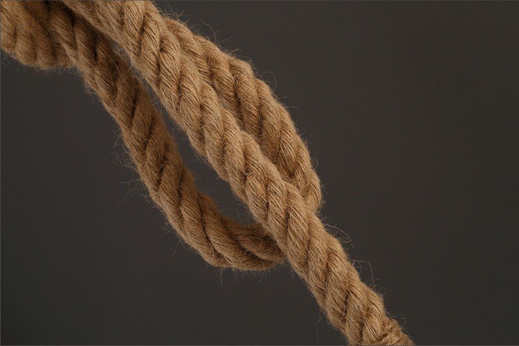 “Rustic Rope” – Viseći luster od prirodnog užeta (konoplje)