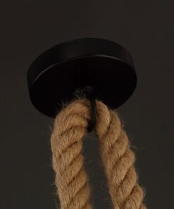 “Rustic Rope” – Viseći luster od prirodnog užeta (konoplje)