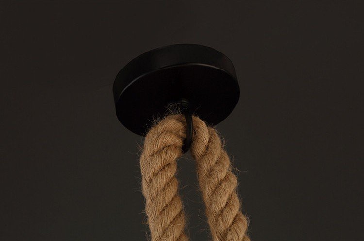 “Rustic Rope” – Viseći luster od prirodnog užeta (konoplje)