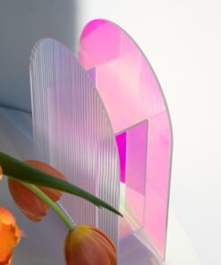 "Spectrum Glow" – Nordijska minimalistička akrilna vaza