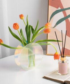 "Spectrum Glow" – Nordijska minimalistička akrilna vaza