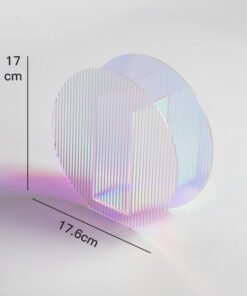 "Spectrum Glow" – Nordijska minimalistička akrilna vaza
