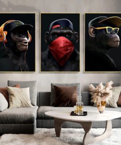 "Urban Apes" Canvas – Moderna ulična umjetnost na platnu