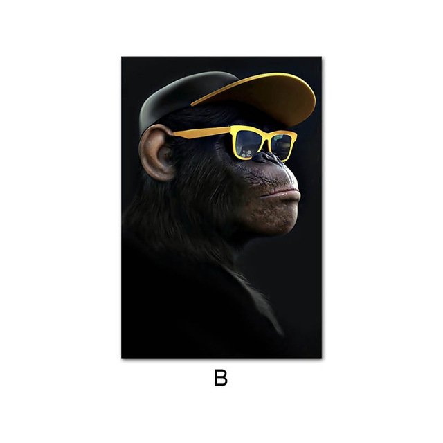 "Urban Apes" Canvas – Moderna ulična umjetnost na platnu