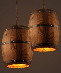 “Vintage Barrel” – Kreativni luster od drvene vinske bačve