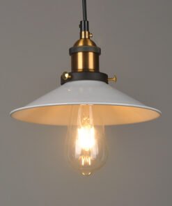 “Vintage Black Orb” – Mali crni željezni luster za trpezariju