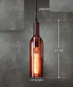 “Vintage Bottle” – Nordijski kreativni luster u obliku vinske boce