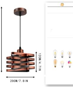 “Vintage Industrial” – Željezni viseći luster u američkom stilu