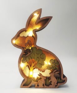 "WildShadow" Woodcraft – Višeslojna drvena dekoracija sa LED osvjetljenjem