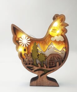 "WildShadow" Woodcraft – Višeslojna drvena dekoracija sa LED osvjetljenjem