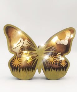 "WildShadow" Woodcraft – Višeslojna drvena dekoracija sa LED osvjetljenjem