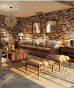 “3D Stone Wallpaper” – Dekorativne PVC tapete sa efektom prirodnog kamena