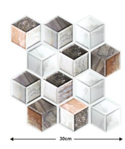 “3D wall panels collection” – Samoljepljivi PVC zidni paneli 30x30 cm za kuhinju i kupatilo