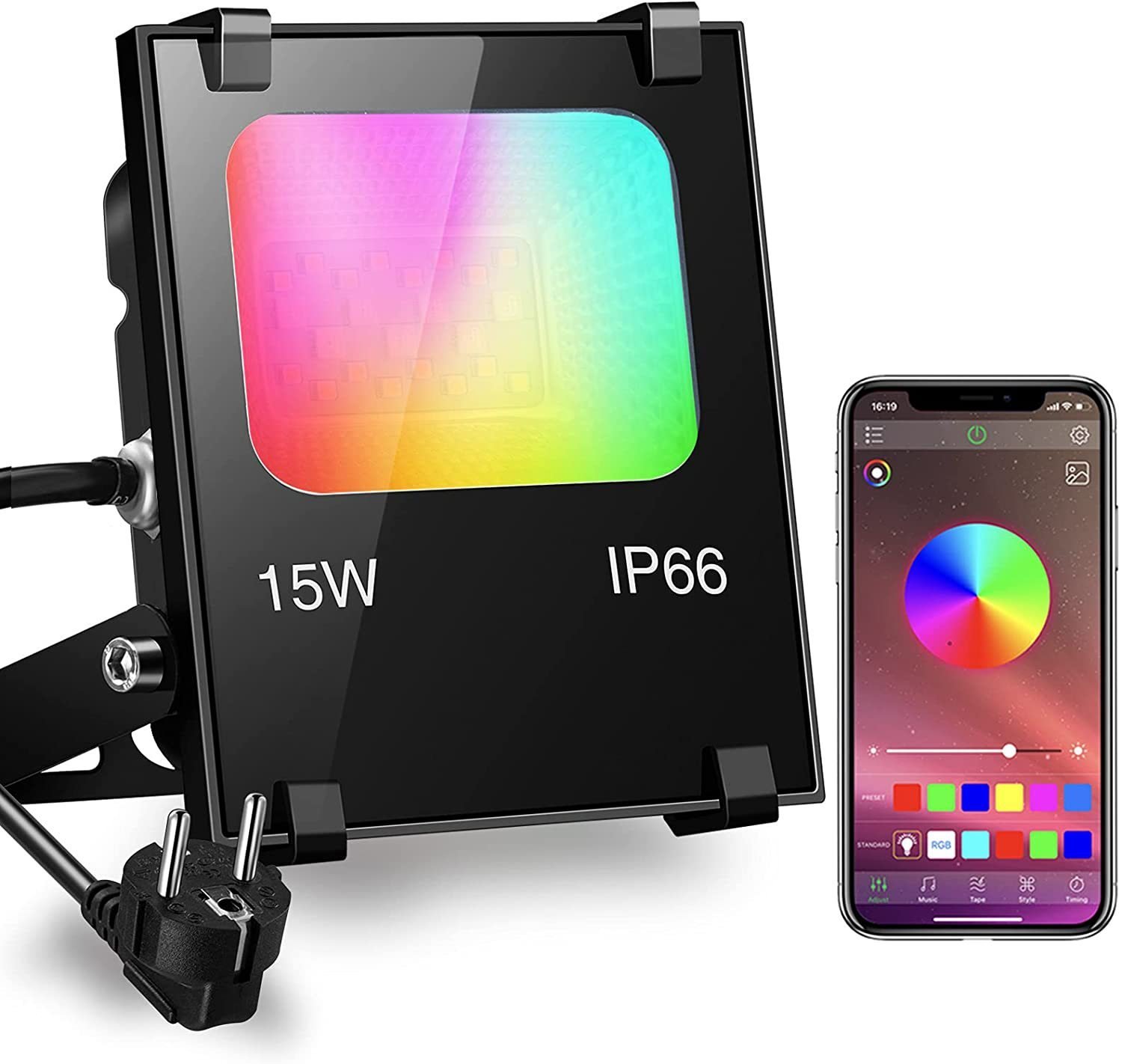 “Bluetooth RGB Smart Floodlight” – Vodootporni LED reflektor sa kontrolom putem aplikacije