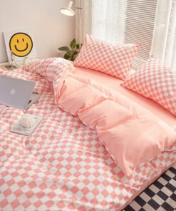 “Checker Pattern Bedding Set” – 3/4-dijelni set posteljine sa modernim kariranim uzorkom